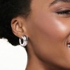 Ross-Simons Italian Sterling Silver Greek Key Hoop Earrings - 2 of 3