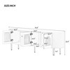70.8"W Modern TV Stand for TVs Up to 80'', Entertainment Center with 4 Cabinets, Metal Legs and Handles, 4Q  -ModernLuxe - 3 of 4