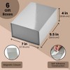 6 Pack Magnetic Gift Boxes with Lids, 9.5 x 7 x 4 Inches for Birthday, Wedding, Groomsman and Bridesmaid Proposal Box - 4 of 4