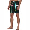 Lars Amadeus Men's Summer Colorful Drawstring Elastic Waist Beach Board Shorts - 4 of 4