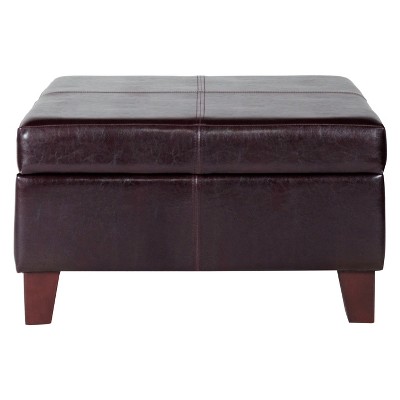Target Faux Leather Ottoman Hot, Large Faux Leather Ottoman Coffee Table