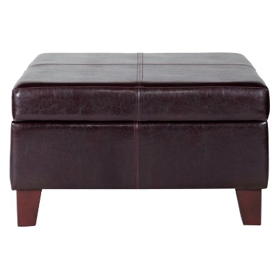 target faux leather ottoman