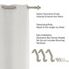 Hastings Home 1-Inch Curtain Rod, Decorative Modern Urn Finials and Hardware, for Home Decor in Bedroom and Kitchen, 66-120-inch, Gray - 3 of 4