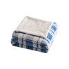 50"x60" Printed Velvet to Solid Faux Shearling Throw Blanket - Sutton Home Fashions - 2 of 4