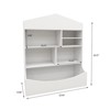 XIYUYEU 3-tier 47.24" H Storage Cabinet Bookcase with 10-shelf Bookcase for Office - 3 of 4