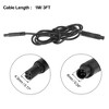 Unique Bargains Car 4 Pin Backup Camera Extension Cable Black - 3 of 4