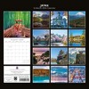 2026 Square Wall Calendar, Japan, 16-Month Passport Collection Theme with 180 Reminder Stickers (12x12 In) - 4 of 4