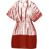 HAPPY BAY Women's Summer Plus Size Boho Swimsuit Cover ups Tops for Women X-Large-XX-Large White Tie Dye Design - 2 of 3