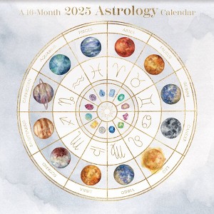 Trends International 2025 Astrology Wall Calendar: Monthly 12x12" Paper, Multicolored, Saddle Stitch Binding, All Ages - 1 of 4