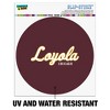 Loyola University Chicago Secondary Automotive Car Window Locker Circle Bumper Sticker - 2 of 4