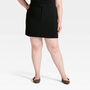 Women's Tailored Mini A-Line Skirt - A New Day™ - 1 of 3