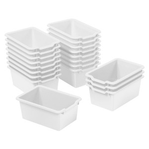 ECR4Kids Scoop Front Storage Bin, Multipurpose Organization, 20-Piece - 1 of 4