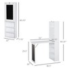 GDFStudio Cordoba Foldable Wall-Mounted Home Office Desk with Blackboard and Storage Shelves - 3 of 4