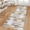 Washable Modern Geometric Patchwork Print Living Room Rugs, Soft Ultra Thin Non Slip Bedroom Carpet for Dining Room Home Office - 4 of 4