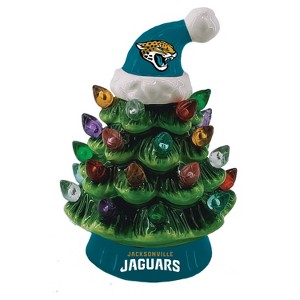 8" LED Ceramic Christmas Tree, Jacksonville Jaguars - 1 of 1