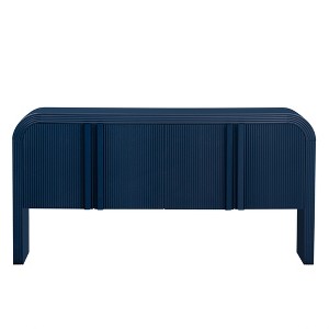 Dexmalle 63-Inch Wave-Pattern Console Table with 4 Doors and Adjustable Shelf - 1 of 4