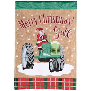 Dicksons Magnolia Garden Outdoor Flag Decoration For Garden, Yard, Or Walkway Standard 13 x 18, Weather Resistant Polyester, Santa Merry Christmas - 1 of 1