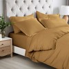 300 Thread Count Rayon From Bamboo Solid 3 Piece Duvet Cover Set by Blue Nile Mills - 4 of 4