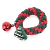 Unique Bargains Christmas Hair Rope Fishbone Pine Bell for Christmas Red Green 1 Pc - 4 of 4