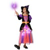 Garvee Glow Witch Dress with Hat--Witch Costume for Kids-Halloween Party Fancy Dress Up Deluxe Set - 2 of 3