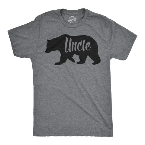 Мужские футболки Crazy Dog T-Shirts, Inc. Mens Uncle Bear T Shirt Funny Shirt for Men Gift for Amazing Brother Graphic - Crazy Dog Men's T Shirt Gift for Uncle Dark Grey L