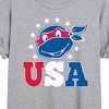 Women's - Teenage Mutant Ninja Turtles - USA Raphael Oversized Graphic T-Shirt - 2 of 4