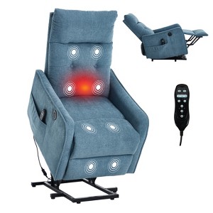 KWPZQEB Power Lift Chair, Single Motor Recliner Chair w/ USB Charging Port & Heavy Duty Motion Mechanism, Massage & Heat for Elderly - 1 of 4