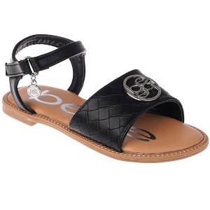 bebe Girls' Sandals - Open Toe Flat Sandals for Girls, Stylish and Comfy Sandals (Toddler/Little Girl/Big Girl) - 1 of 4