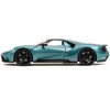 2017 Ford GT Blue Metallic with Pink and Black Stripes "Pink Slips" Series 1/24 Diecast Model Car by Jada - 4 of 4