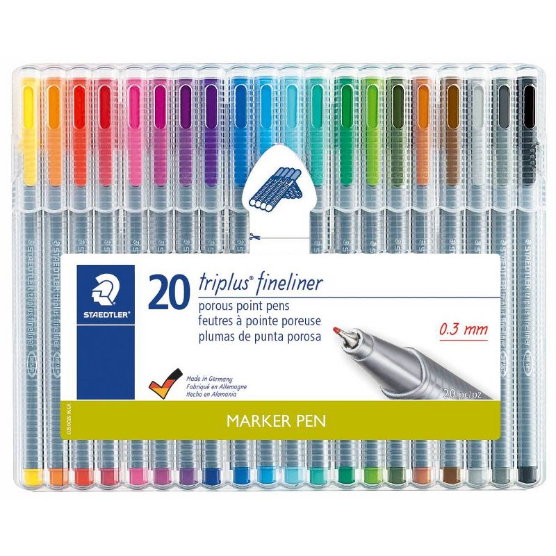 STAEDTLER 20pk Fine Tip Marker Pen Set, 2 of 6