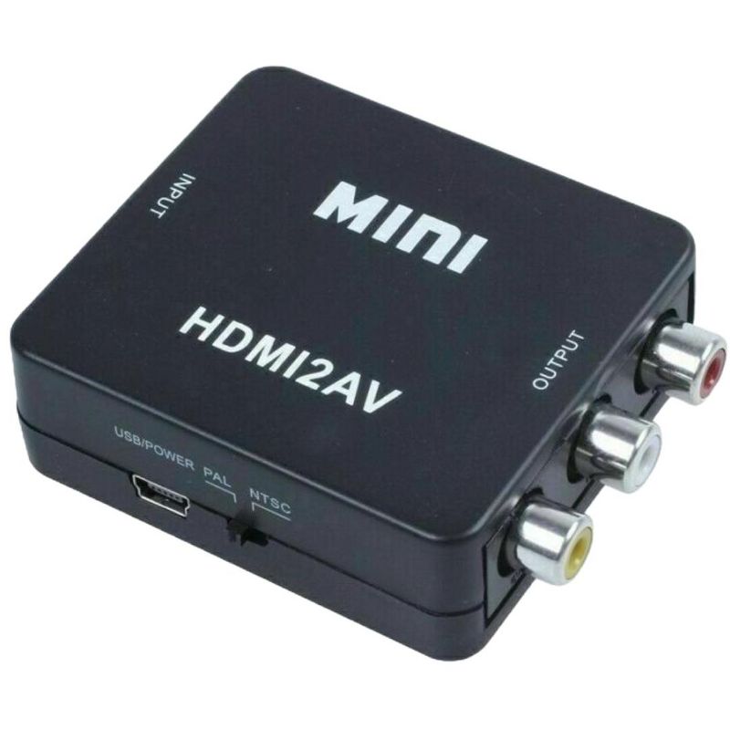 Sanoxy HDMI To RCA AV Adapter Converter Cable CVBS 3RCA 1080P Composite Video Audio, 1 of 3