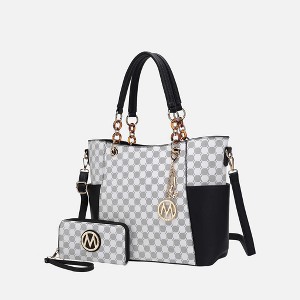 MKF Collection Merlina Circular Print Women’s Tote Bag with matching Wallet by Mia K - 1 of 4