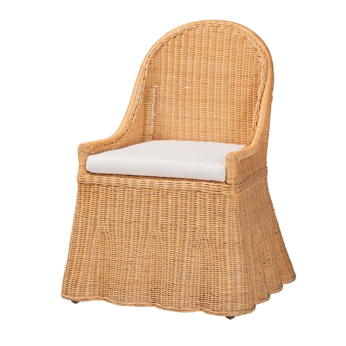 bali & pari Maya Natural Rattan Accent Chair Light Honey - thumbnail 7