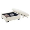 CENGHU Corduroy Fabric Ottoman Footrest to Combine with 2/3/4 Seater Sofa, Bedroom End Bench, Ottoman Entryway Footstool, Ottoman Bench with Storage - 3 of 4