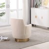 Racxily Swivel Barrel Chair, Swivel Accent Chairs Armchair for Living Room, Reading Chairs for Bedroom Comfy, Round Barrel Chairs - 4 of 4
