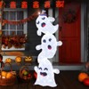 Tangkula 4 Ft Halloween Decorations Outdoor Stacked Ghosts with Built-in LED lights Free-Standing Cute Yard Decorations - 4 of 4