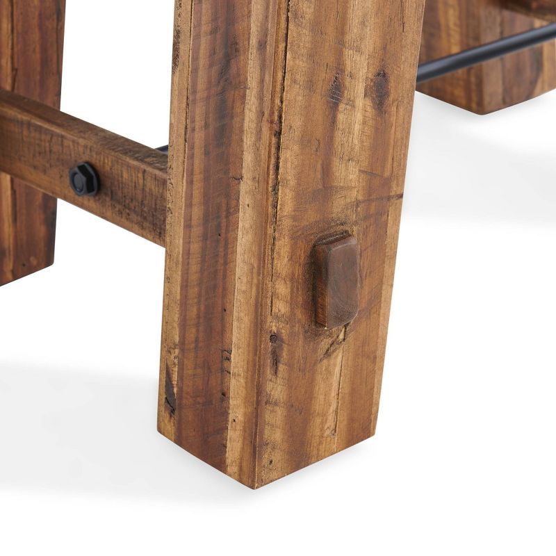 Durango Industrial Wood End Table Dark Brown - Alaterre Furniture, 6 of 9