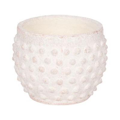 Terracotta Planter - Textured Pottery Design - Durable Indoor/Outdoor Plant Pot for Home & Garden - Stylish Clay Flower Pot
