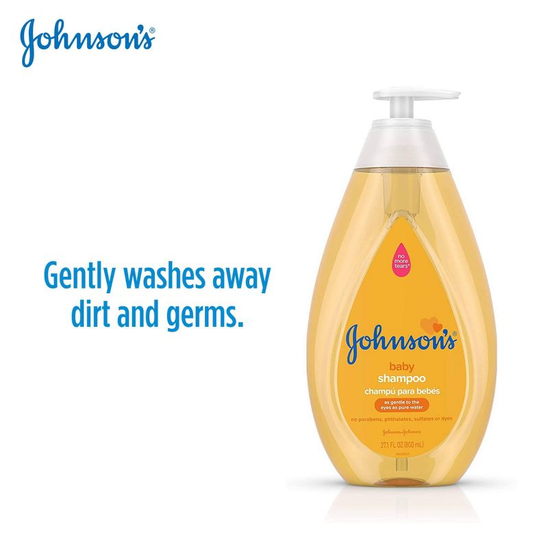 Johnson&#39;s Baby Shampoo for Delicate Scalp &#38; Skin - 13.6 fl oz, 4 of 10