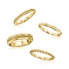 Ross-Simons 18kt Gold Over Sterling Jewelry Set: 4 Stackable Rings - 4 of 4
