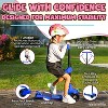 SereneLife 3-Wheel Foldable Kid Kick Scooter - Adjustable Handlebar, LED Lights - 3 of 4