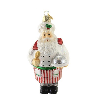 Old World Christmas 5.5" Chef Santa Culinary Skills  -  Tree Ornaments