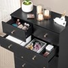 Karl Home 5-Drawer Black Particle Board 25.98in. W Chest of Drawer - 4 of 4