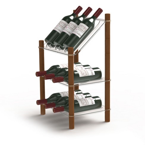 wine bottle display rack