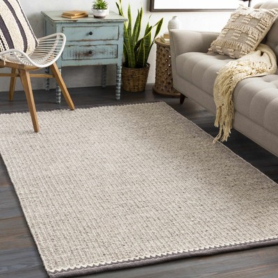 Hauteloom Rectangle Area Rug   Light Gray