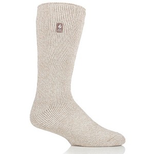 Heat Holders® Men's Dunnock ORIGINAL™ Twist Socks | Advanced Thermal Yarn | Thick Boot Socks Cold Weather Gear | Warm + Soft, Hiking, Cabin, Hunting, Outdoor, Cozy Socks - 1 of 4