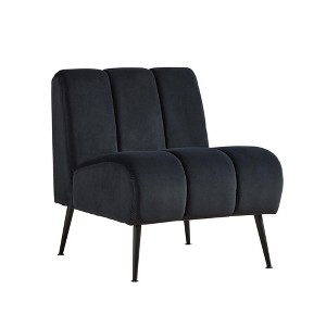 Maliang 24.4" Wide Modern Upholstered Armless Chair with Rubber Wood Legs, for Living Room,Bedroom - 1 of 4