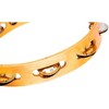 MEINL Recording-Combo Wood Tambourine One Row Dual Alloy Jingles Super Natural - 3 of 4