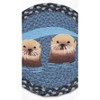 Earth Rugs Sea Otters Printed Round Trivet – 10" Coastal Jute Hot Pad - 3 of 3