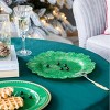ChicFurnit Dining Plates 8 PCS Plastic Plates Decorative Dinner Plate Dinnerware Sets Dish Set for Home Kitchen and Party Use, Green, 13"*13"*0.8" - 4 of 4